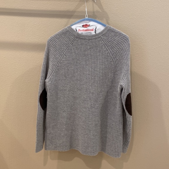 Madewell Wool Sweater with Leather Elbow Patches - Picture 2 of 9